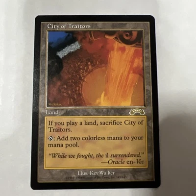 City of Traitors Exodus MTG Magic the Gathering Reserved List Sol Land Rare 🔥 - Image 1 of 4