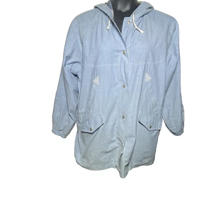 Chaqueta con Capucha Denim Vintage Años 90 80 To Be In The Current Seen Para Hombre Talla Mediana Foto 1 de 4