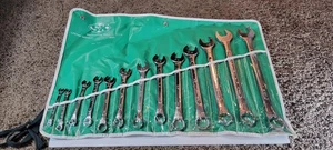 Juego de llaves combinadas SAE de 13 piezas herramientas vintage S-K 1713 en bolsa 1/4”-1” EE. UU. - Imagen 1 de 6