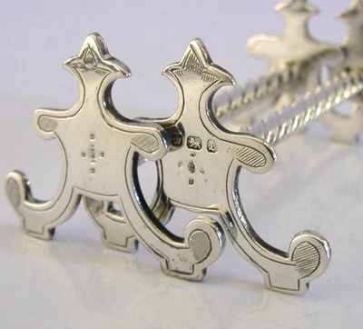 BELLISSIME POSATE VITTORIANE ARGENTO STERLING POGGIA 1897 INGLESE ANTICO 64g - Immagine 1 di 4