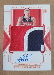 2024 National Treasures Kyshawn George Rookie Patch On-Card Auto Orange #'d 2/75 - Bild 1 von 2