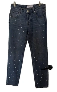 Ashley Mason Women’s Premium Straight Jeans with Pearl Embellished NWT SZ 1 - Picture 1 of 15