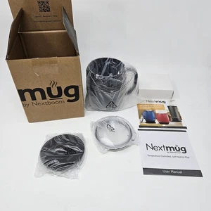 Nextmug Nextboom Temperature Controlled Self-Heating Coffee Mug Black 14 oz NEW - Picture 1 of 4