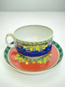 VERSACE by Rosenthal Le Roi Soleil Cup & Saucer Germany Coffee - Picture 1 of 6