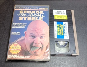 George The Animal Steele (VHS, 1987) WWF Wrestling Rare Coliseum Video Clamshell - Picture 1 of 5