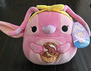 Peluche Squishmallows Disney's Lilo and Stitch Angel 8" Rosa Pascua NUEVO - Imagen 1 de 9