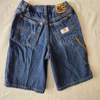 Pantalones cortos de jean vintage Polo Ralph Lauren para niños talla 7 años 90 Y2k Foto 1 de 4