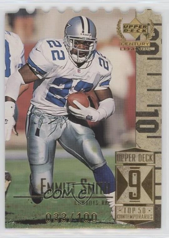 1999 Upper Deck Century Legends Die-Cut /100 Emmitt Smith #59 HOF - Image 1 of 2