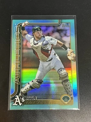 2025 Topps Series 2 KYLE McCANN #555 Aqua SP Foil Athletics - Image 1 of 2