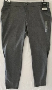 Pantalones Simply Vera VeraWang Mujer XXL Gris Ponte Frente Plano Tiro Medio Ajustados Nuevos con Etiquetas - Imagen 1 de 6
