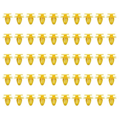 For Volvo S80 S40 S60 C30 C70 Panel Clips Fasteners Set Yellow 50Pcs 50x - Imagem 1 de 4