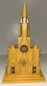 Vintage Raylite Electric Corp Kirche Spieluhr funktioniert aber LESEN wie besehen 12" AKKU - Bild 1 von 11