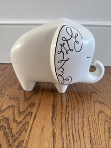 Kate Spade Lenox weißer Elefant Sparschwein Coin Bank WOODLAND PARK Figur - Bild 1 von 7
