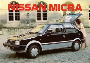 Nissan Micra 1986-1987 UK Market Sales Brochure L, Colette & SGL 3-dr - Picture 1 of 2