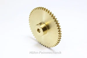 Stirnzahnrad, Zahnrad, Modul 0,8, aus Messing, 50 Zähne - Bild 1 von 1