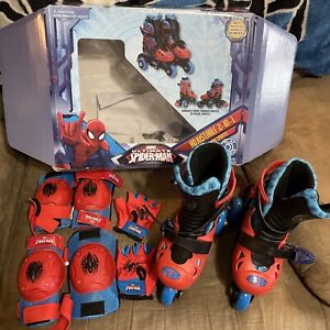 Spider-man Trainer Skates Size J6-J9 New Open Box READ