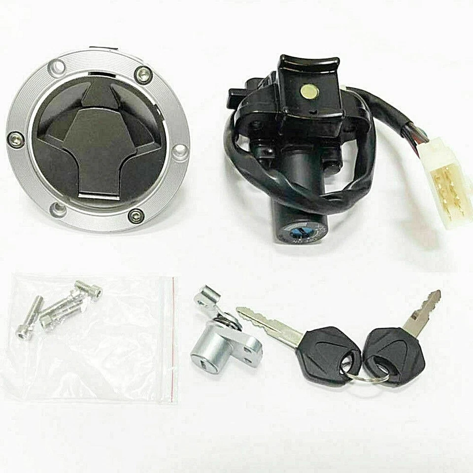 Juego de cubierta de tapa de gasolina de bloqueo de interruptor de encendido 2013-2015 para Kawasaki Ninja 300 EX300 Foto 1 de 1