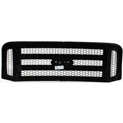 New Front Grille Assembly For 2005-2007 Ford F-250 F-350 Plastic Painted Black - Image 1 of 3