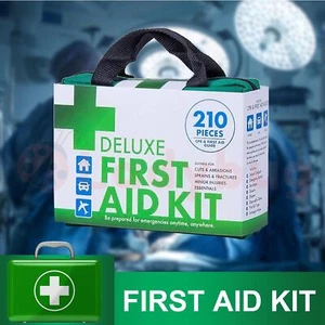 210 PCS Emergency First Aid Kit Medical Travel Set Workplace Family Safety AU - Picture 1 of 3
