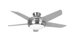 Fantisia Eurofan Neptune Flush 44 Inch Brushed Nickel Ceiling Fan and LED Light - Picture 1 of 1