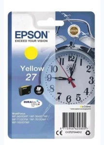 Epson 27 Wecker DURABrite Ultra Tintenpatrone Gelb - Brandneu - EXP 09/25 - Bild 1 von 1