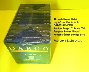 Martin Darco D2300 Akustikgitarrensaiten MEDIUM (NOS) 1/2 PREISVERKAUF 12er-Pack - Bild 1 von 10