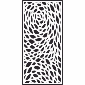 Creative Expressions Floral Foglie Swirl stencil slimline per fare biglietti di compleanno