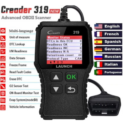 LAUNCH CR319 OBDII Scanner Diagnostico per Auto Lettore di Codici Scanner OBD2 - Image 1 of 4