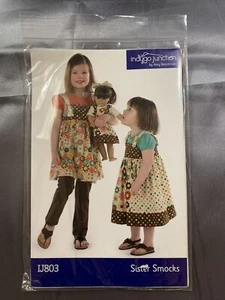 Girl's Smocks Sundress Jumper Topper Size 1-6 Sister Smocks Indygo Junction IJ80 - Picture 1 of 2