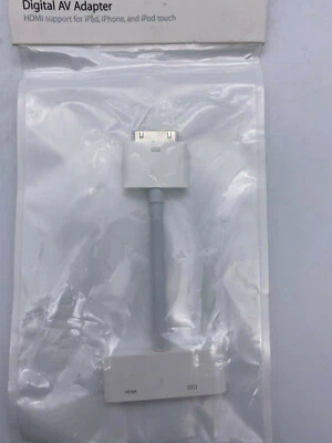 Digital AV HDMI Apple Adapter NEW and ORIGINAL for iPad iPhone iPod MC953ZM/A - Image 1 of 3