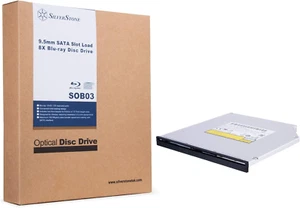 SOB03 9.5mm Slim Slot-Loading 8X Blu-Ray Drive for CD/DVD/Blu-Ray Read/Write - Afbeelding 1 van 12