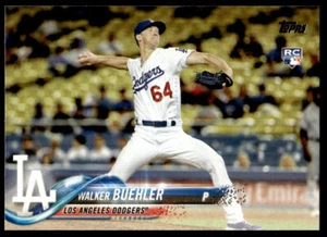 2018 Topps Walker Buehler #177 Rookie Card RC Los Angeles Dodgers Baseball Card - Picture 1 of 2