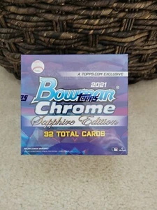 2021 Topps Bowman Chrome Baseball Sapphire Edition Box Sealed - Picture 1 of 3