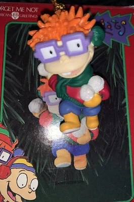 Vintage 1998 American Greetings Rugrats Chuckie adorno de Navidad en caja Foto 1 de 4