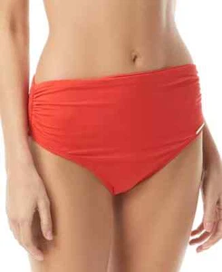 Vince Camuto High-Waisted Bikini Bottoms Women's Swimsuit Red Small - Picture 1 of 7