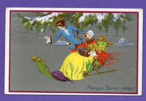 ART DECO Weihnachten ROMANTIK VINTAGE POSTKARTE GEBRAUCHT 839 - Bild 1 von 2