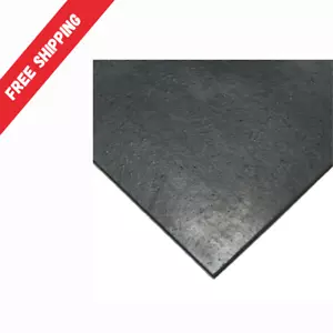 Gummiplatte Nitril 1/8 Zoll x 36 Zoll x 12 Zoll Handelsqualität Black Buna - Bild 1 von 5