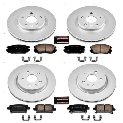 PowerStop Disc Brake Kit - Front and Rear - Fits Buick Allure 2010, Buick LaCros Foto 1 de 4