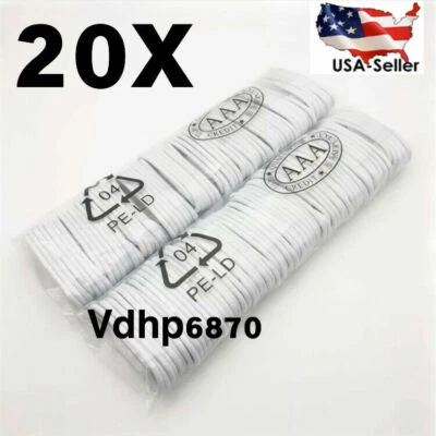 20x Cables 3ft Fast Charging Cable   Charge For Apple iPhone 10/11/12/13/14 - Image 1 of 4