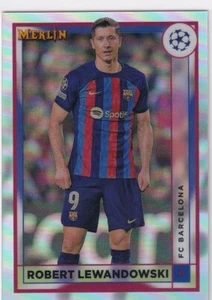 Topps Merlin Cromo CL 22/23 Nº Refractor de plata Robert Lewandowski 53 - Imagen 1 de 2