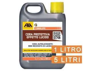 Cera Protettiva Pavimenti Marmo FILA LONGLIFE 1 Lt o 5 Lt Effetto Lucido - Foto 1 di 1