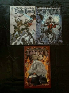 AVATAR BRIAN PULIDO MEDIEVAL LADY DEATH #7 WRAP PREMIUM AND ALVES 3 COVERS - Picture 1 of 4