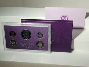 1987-S US Mint 5-Coin Proof Set in OGP +Card: ORIGINAL OWNER, Genuine EXCELLENT - Picture 1 of 6