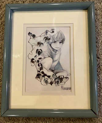 Christine Rosamond 1978 arte firmado sin marco Foto 1 de 4