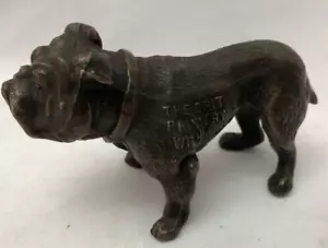 KÖRNUNG DRUCKEREI DRUCKEREI ANTIK BRONZEGUSS WICHITA BULLDOGGE BRIEFBESCHWERER - Bild 1 von 8