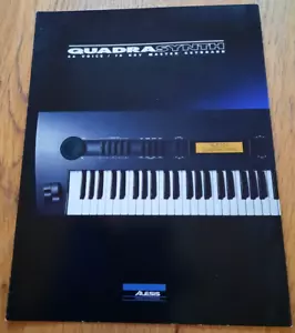 1994 ALESIS QUADRASYNTH synthesizer keyboard sales brochure / catalogue - Picture 1 of 4