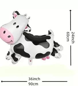 ¡VACA 36 in! Globo de lámina Mylar ¡NUEVO! CoolCow tarifa de campo para decoración de animales de granja - Imagen 1 de 1