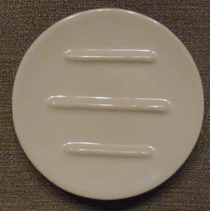 WENKO Seifenablage aus hochwertiger weißer Keramik, Ø 10 cm - Bild 1 von 2