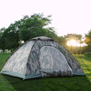 2/4 Person Outdoor Hiking Camping Tent 4 Season Folding Waterproof Camouflage - Picture 1 of 14