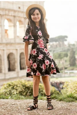 Vestido Boho Joyfilm Mia Joy Niña Pequeña Talla 3T 4T Otoño Acción de Gracias *A-017 Foto 1 de 4